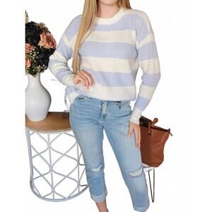 NEW STACCATO soft knit striped sweater in multi